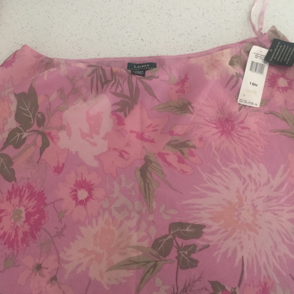 Ralph Lauren Pink Floral Skirt NWT.